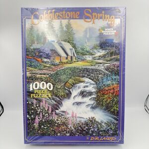 White Mountain Puzzle Cobblestone Spring By DRLaird 1000Pc 2006 New/Sealed READ
